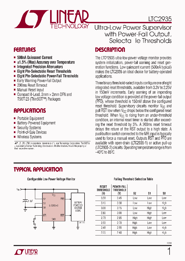 LTC2935IDC-1-TRMPBF_4547995.PDF Datasheet