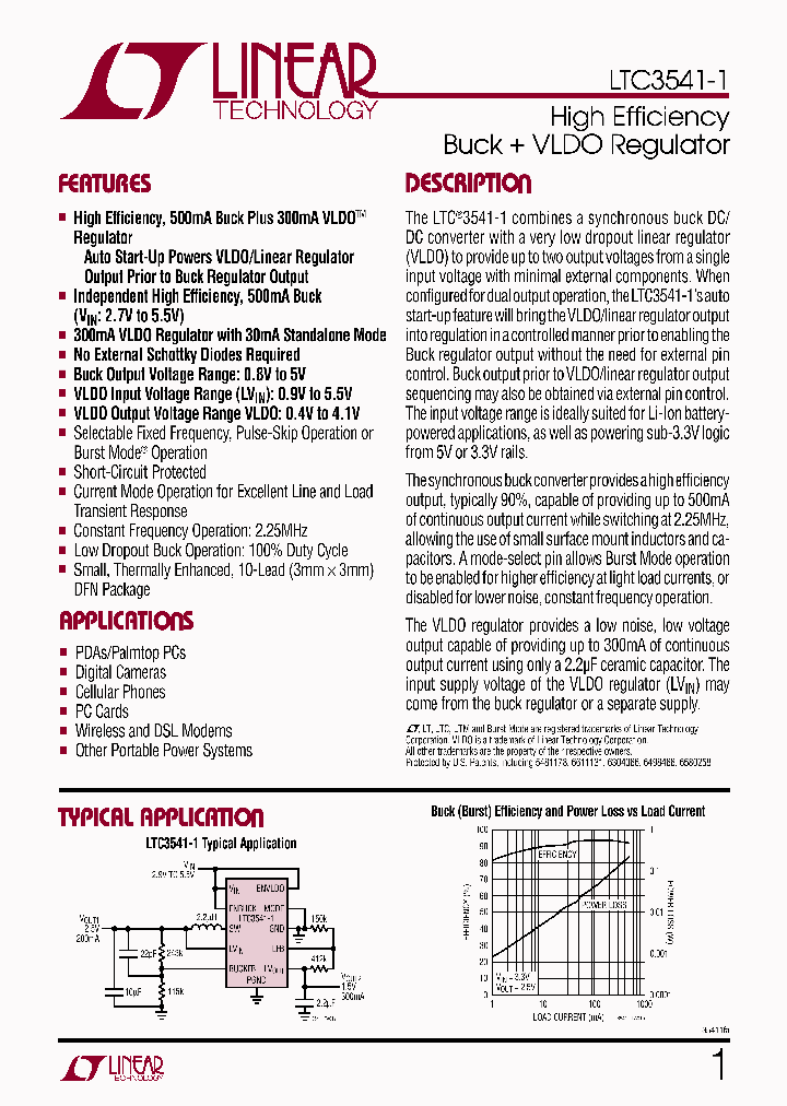 LTC3541EDD-1-PBF_4393320.PDF Datasheet