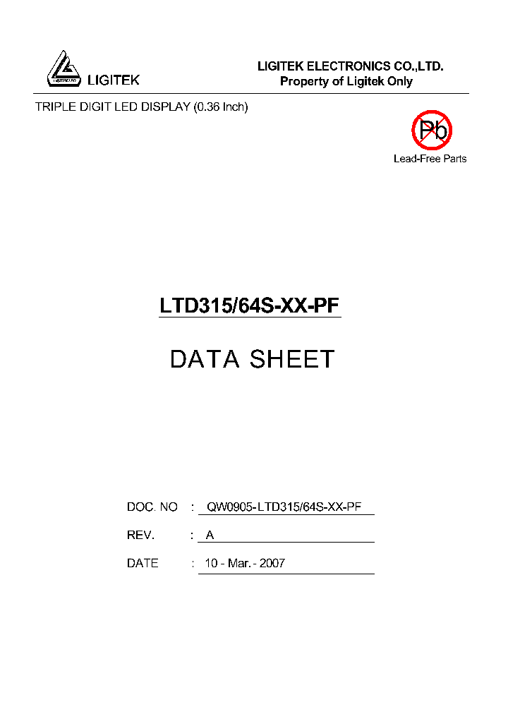 LTD315-64S-XX-PF_4819117.PDF Datasheet