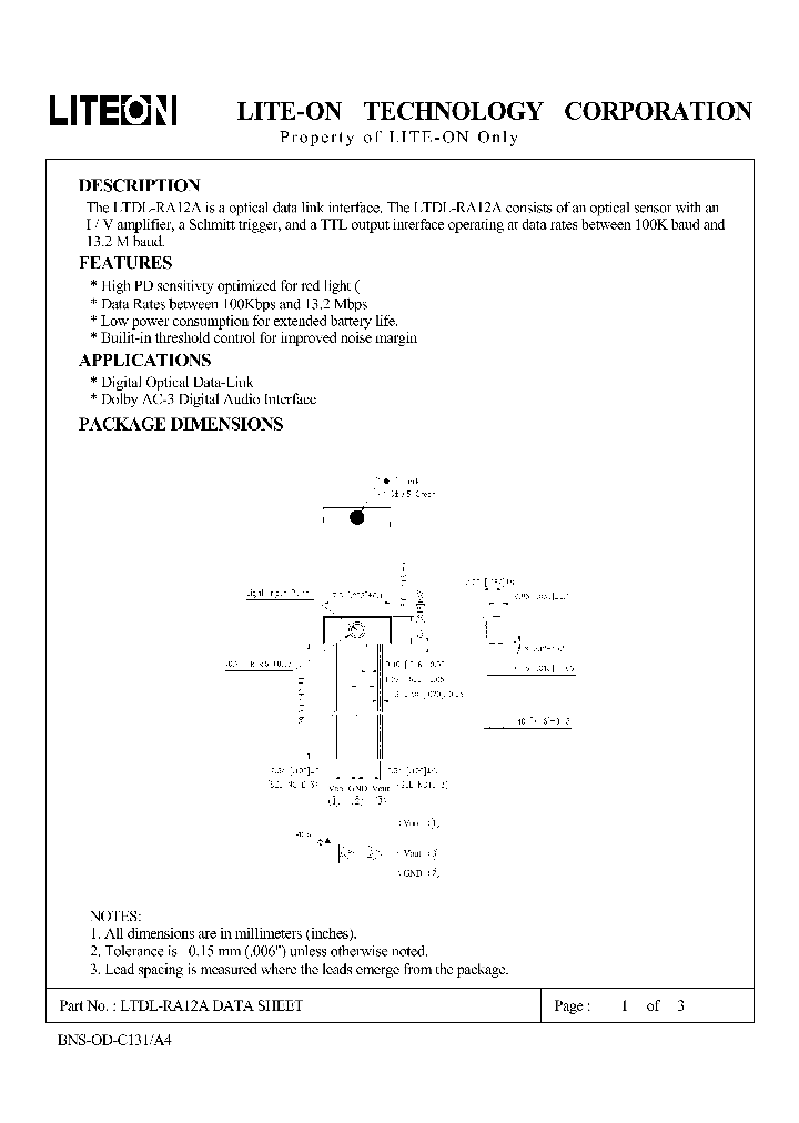 LTDL-RA12A_4708553.PDF Datasheet