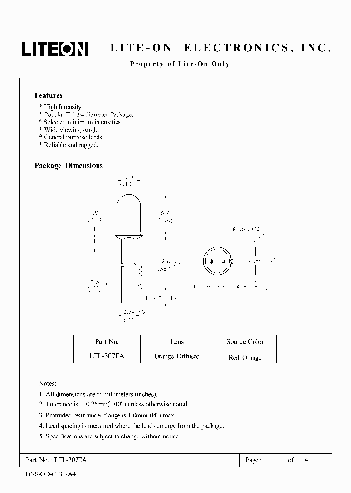 LTL-307EA_4570194.PDF Datasheet