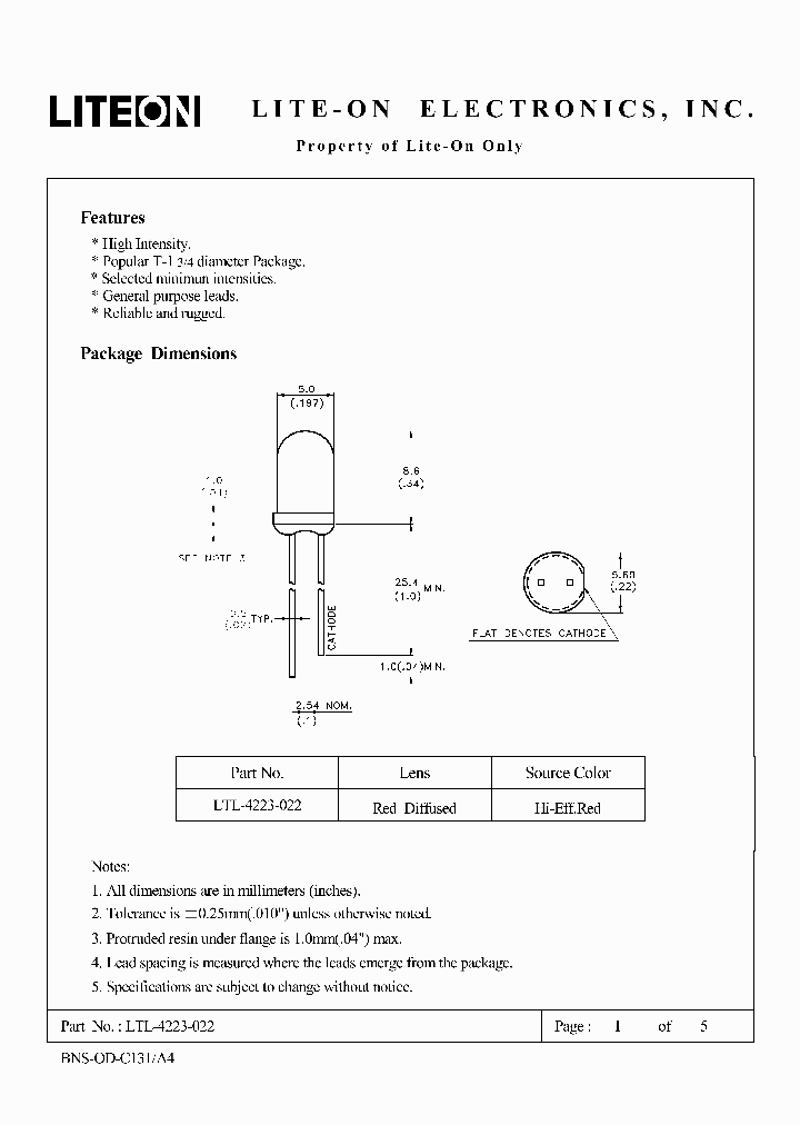 LTL-4223-022_4782227.PDF Datasheet