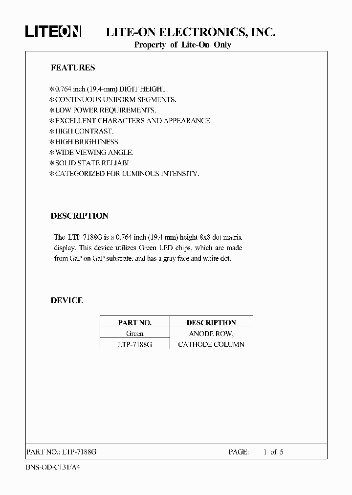 LTP-7188G_4595752.PDF Datasheet