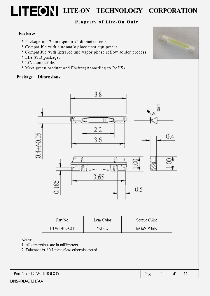 LTW-010GCG5_4539904.PDF Datasheet