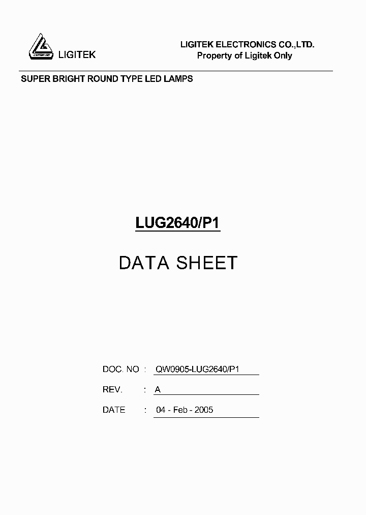 LUG2640-P1_4773734.PDF Datasheet
