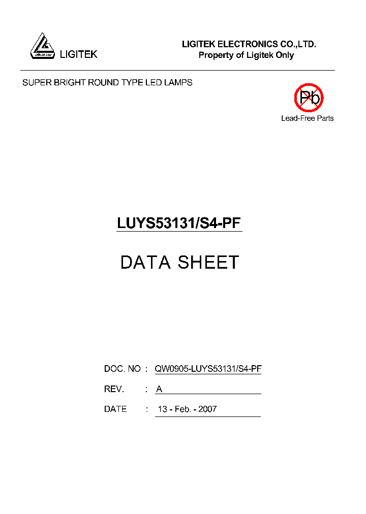 LUYS53131-S4-PF_4694626.PDF Datasheet