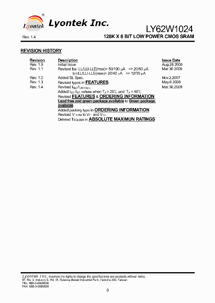 LY62W1024_4859324.PDF Datasheet