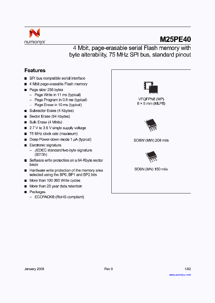 M25PE40_4170379.PDF Datasheet