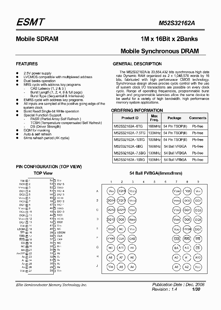 M52S32162A-6BG_4748967.PDF Datasheet