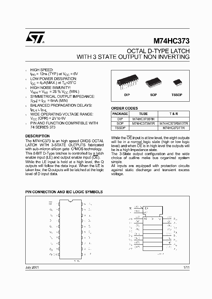 M74HC373TTR_4382205.PDF Datasheet