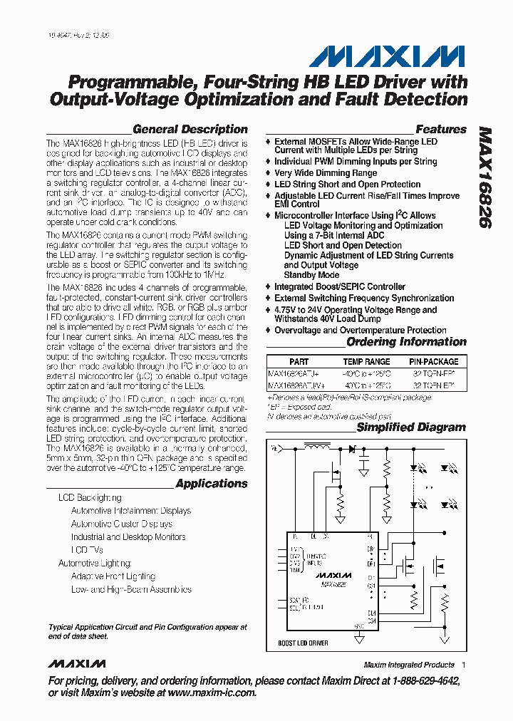 MAX16826ATJ_4682392.PDF Datasheet