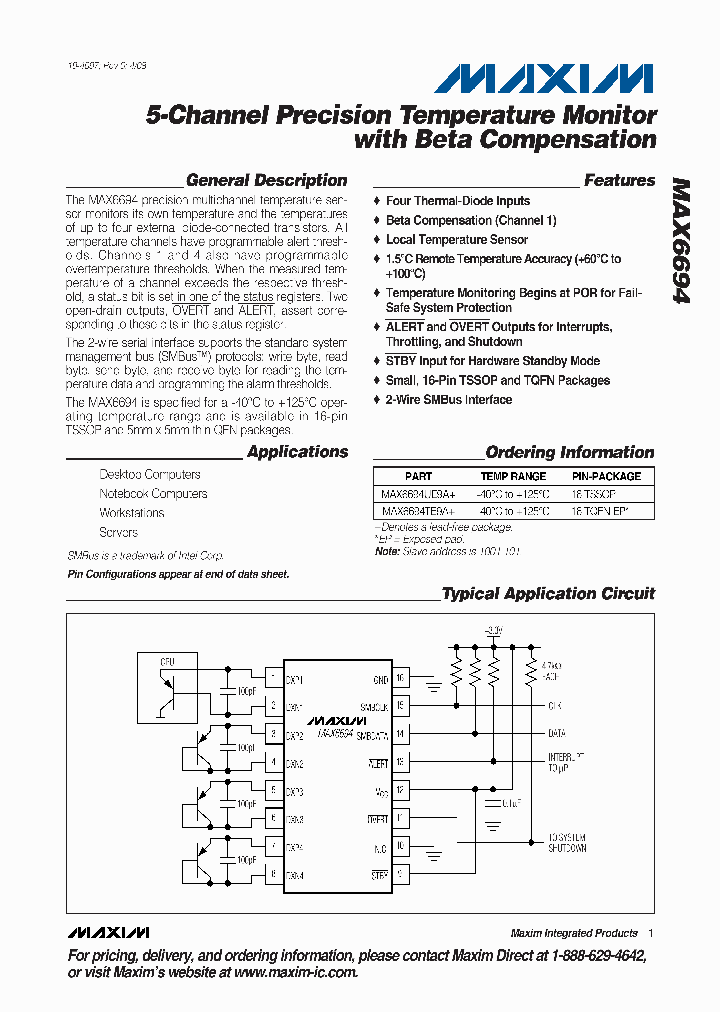 MAX6694TE9A_4779677.PDF Datasheet