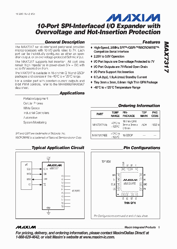 MAX7317_4355030.PDF Datasheet