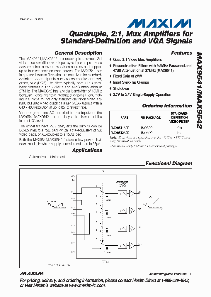 MAX9541AEE_4649044.PDF Datasheet