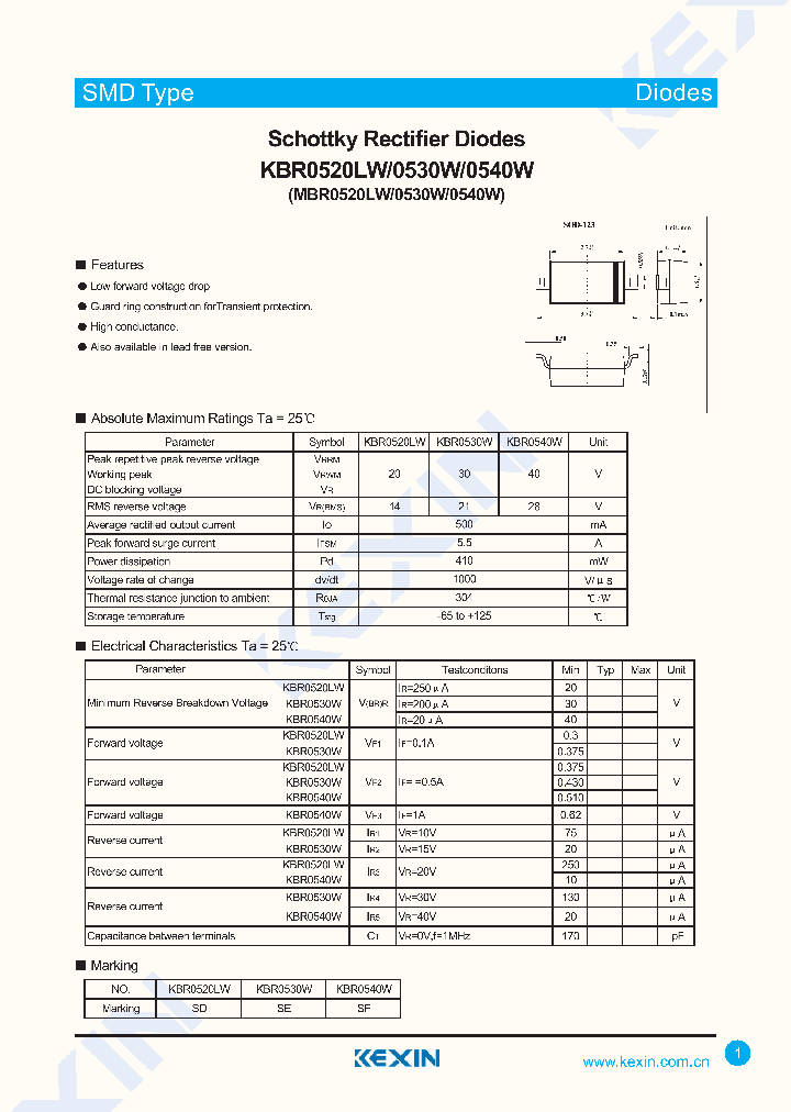 MBR0520LW_4333568.PDF Datasheet