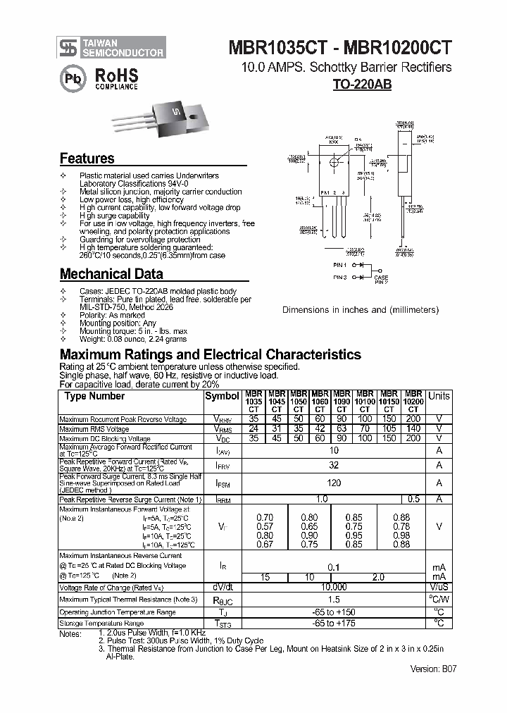 MBR1090CT_4343648.PDF Datasheet