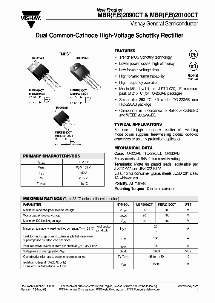 MBR20100CT-E34W_4463140.PDF Datasheet