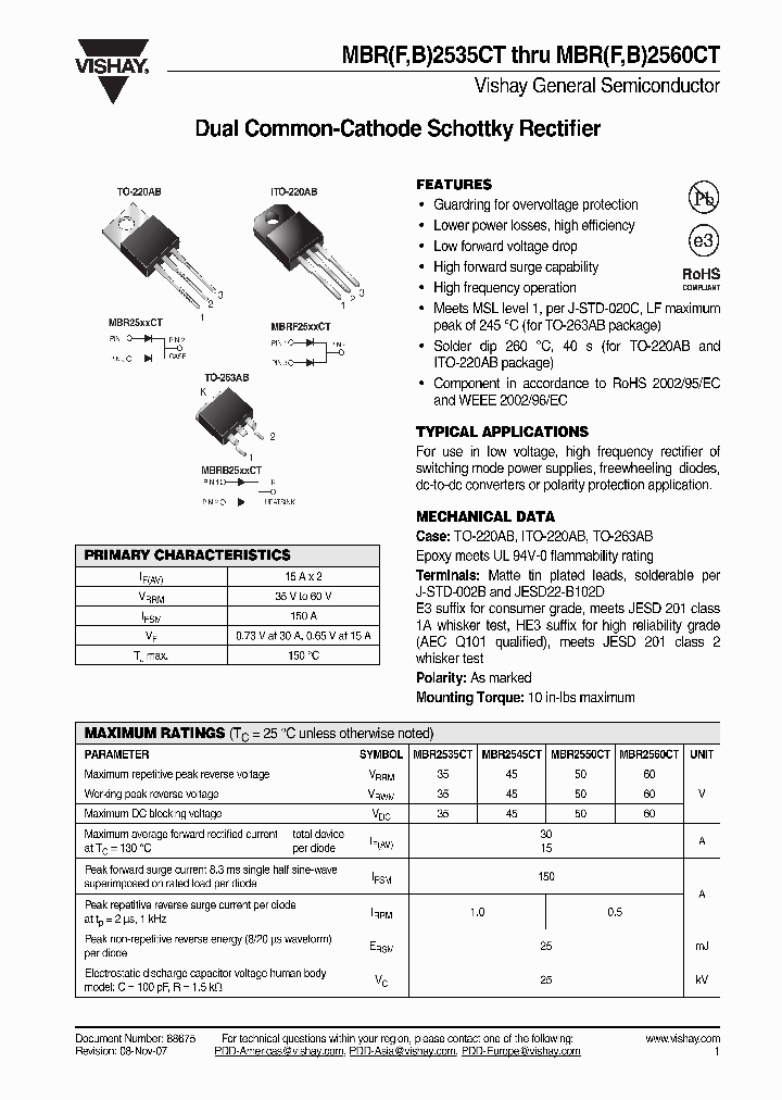 MBR2545CT_4292463.PDF Datasheet