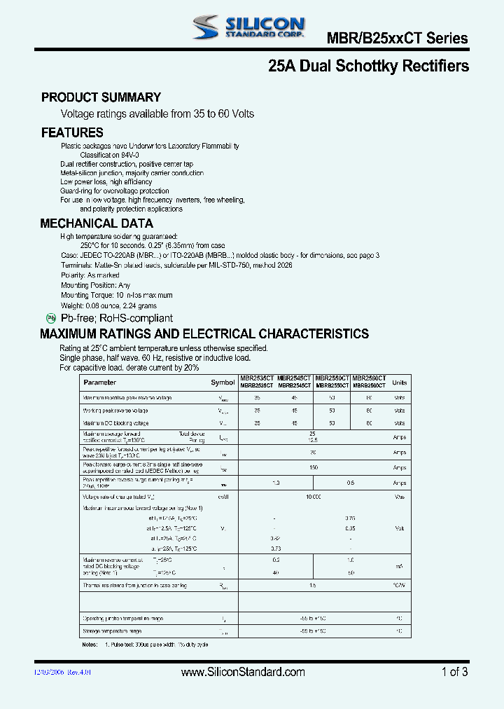 MBRB2550CT_4551933.PDF Datasheet