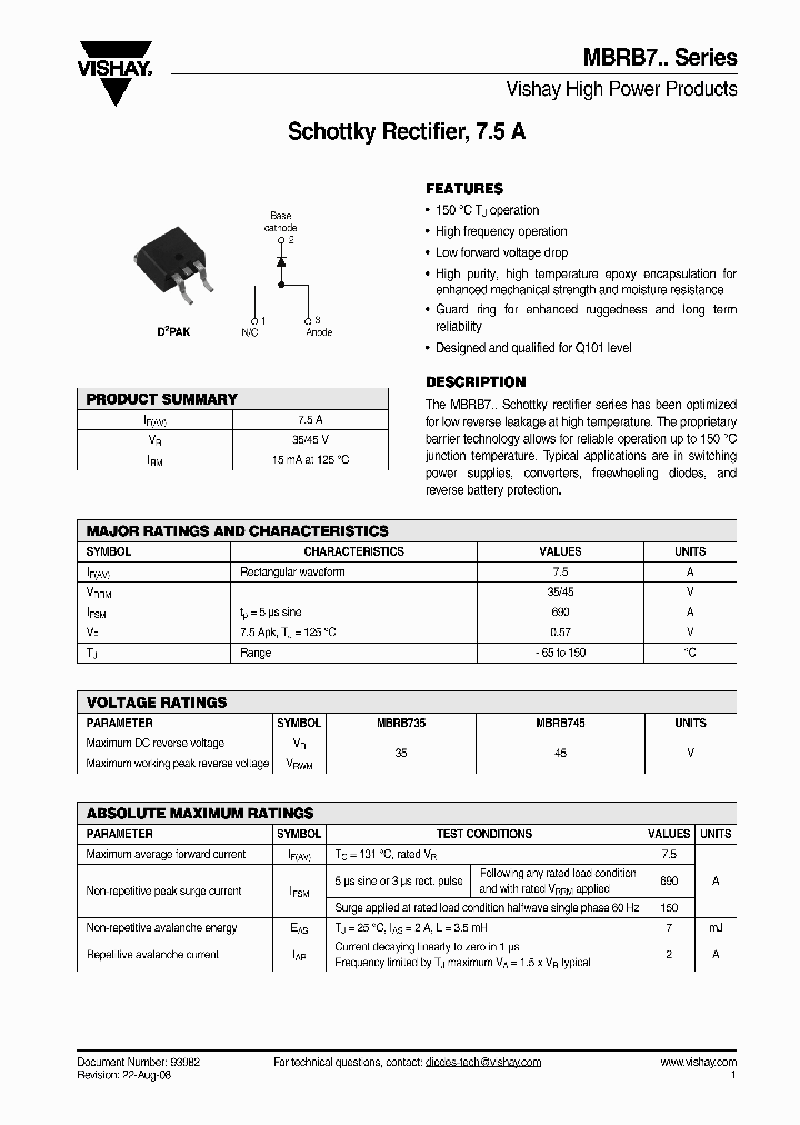 MBRB745_4668104.PDF Datasheet
