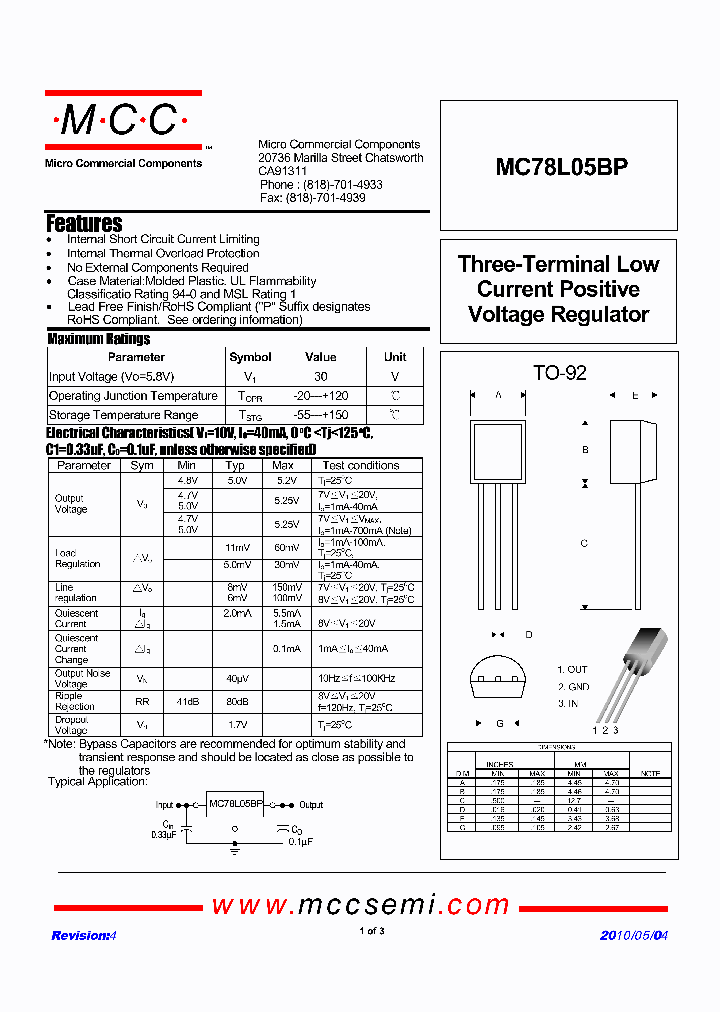 MC78L05BP_4773649.PDF Datasheet