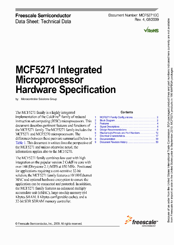MCF5270CAB100_4700365.PDF Datasheet