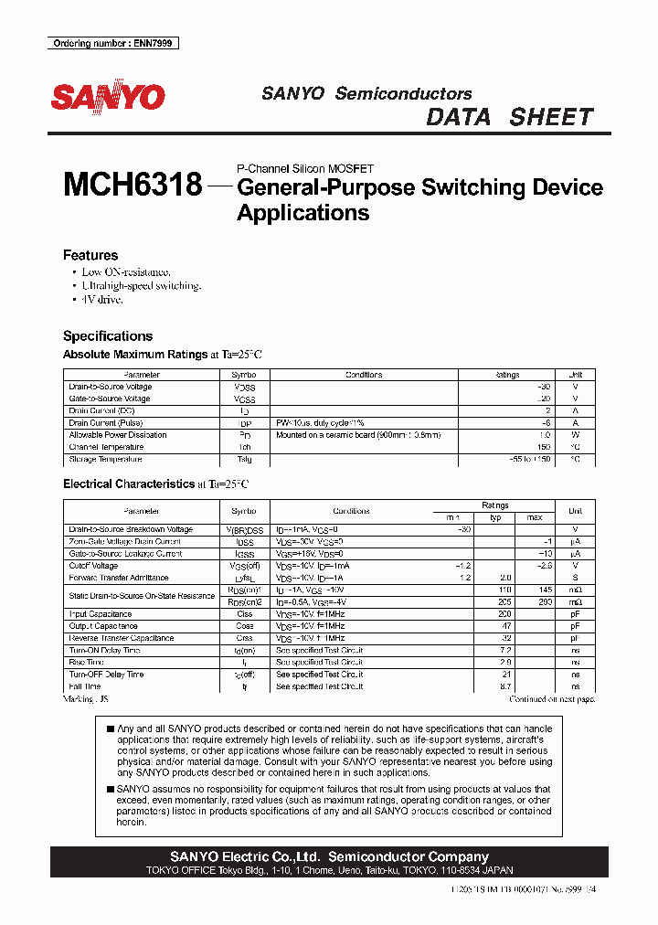 MCH6318_4350642.PDF Datasheet
