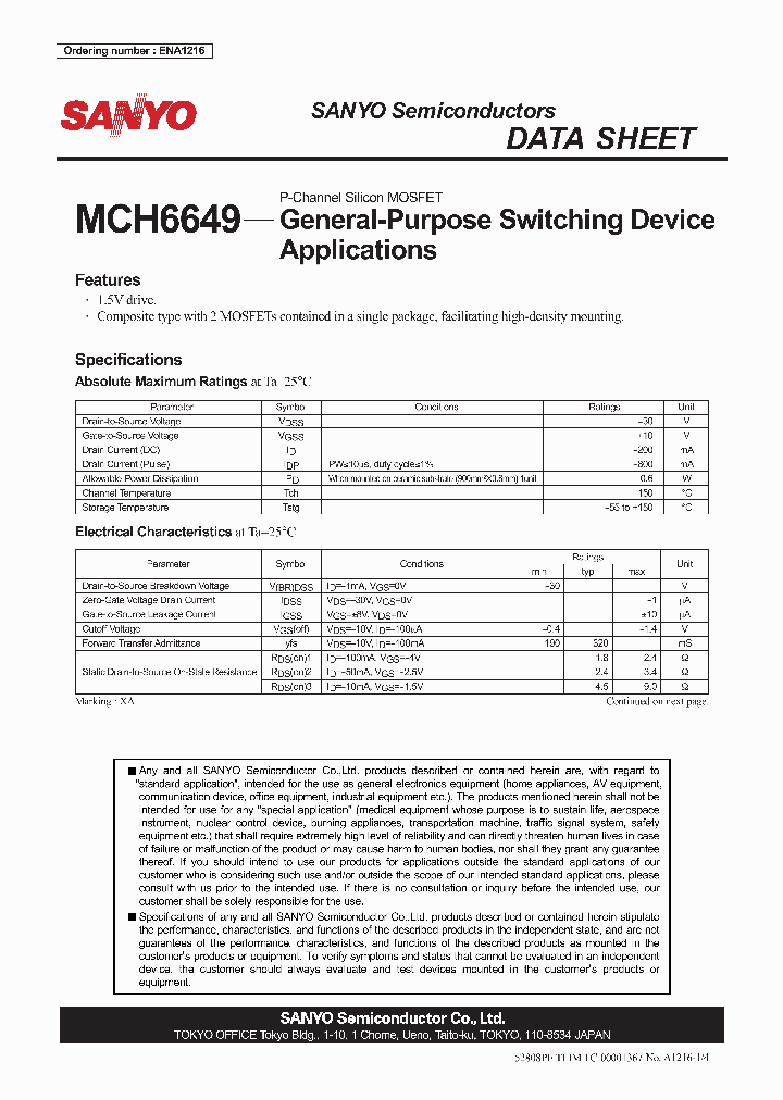 MCH6649_4789010.PDF Datasheet