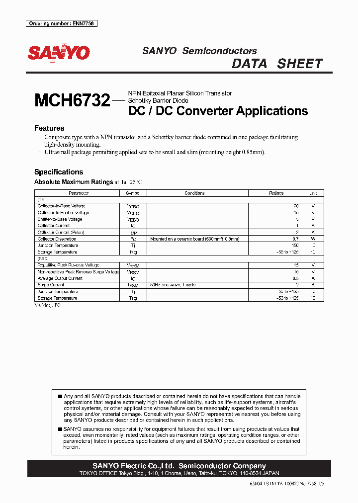MCH6732_4225317.PDF Datasheet