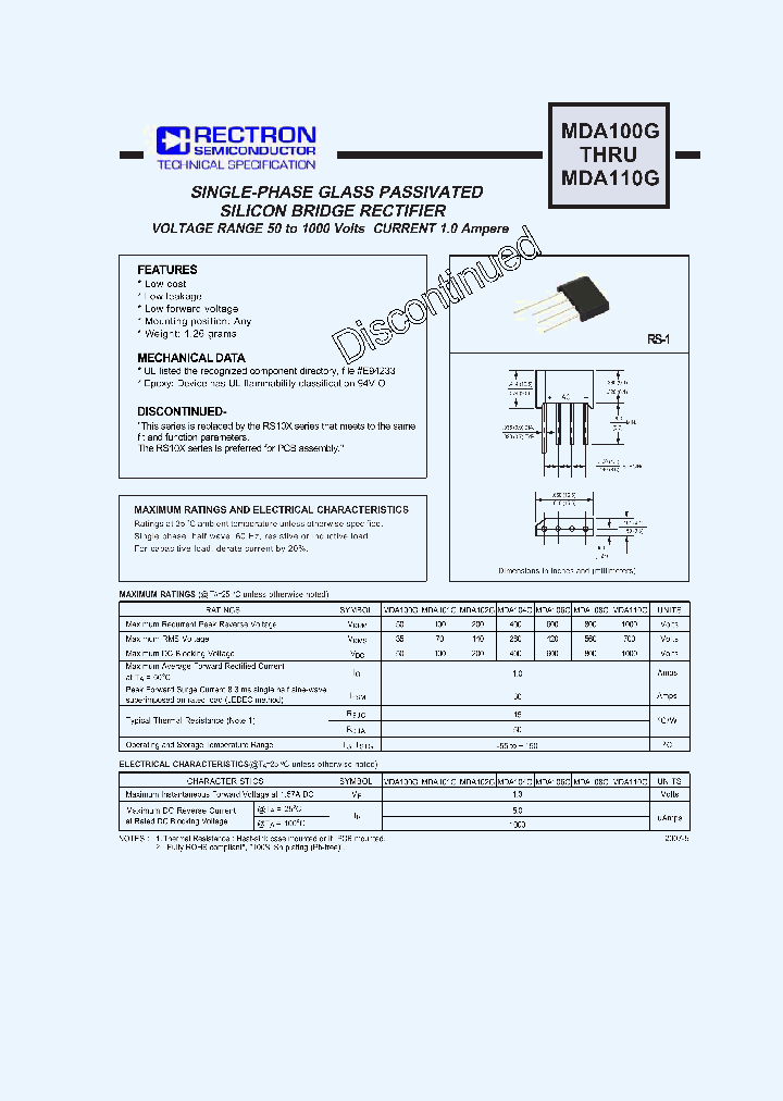 MDA100G_4652056.PDF Datasheet