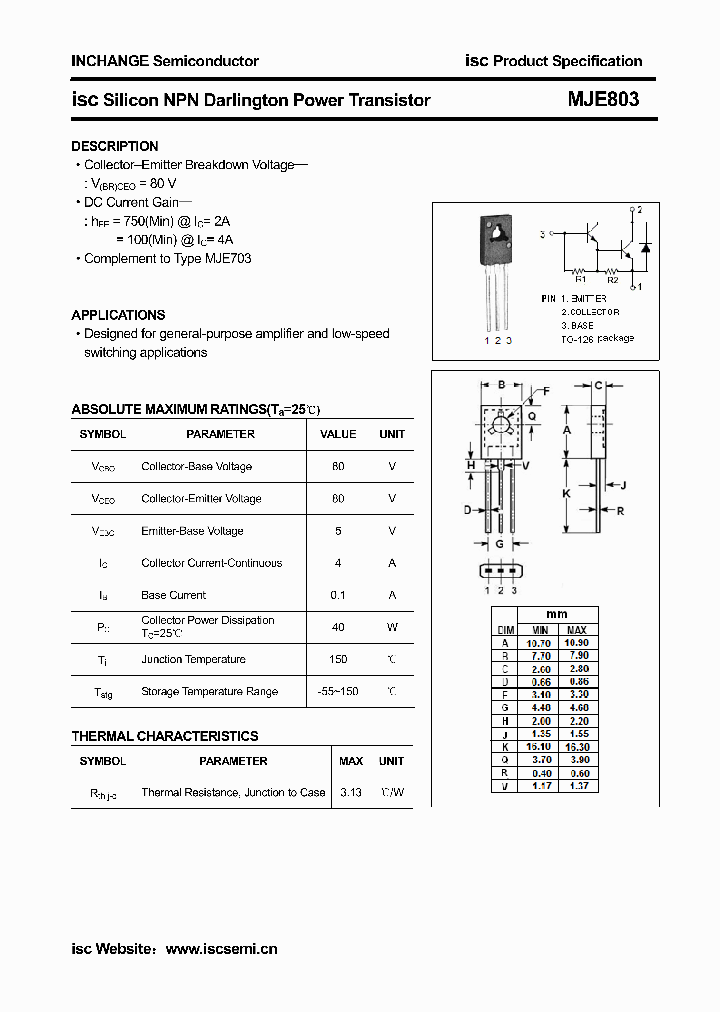 MJE803_4299811.PDF Datasheet