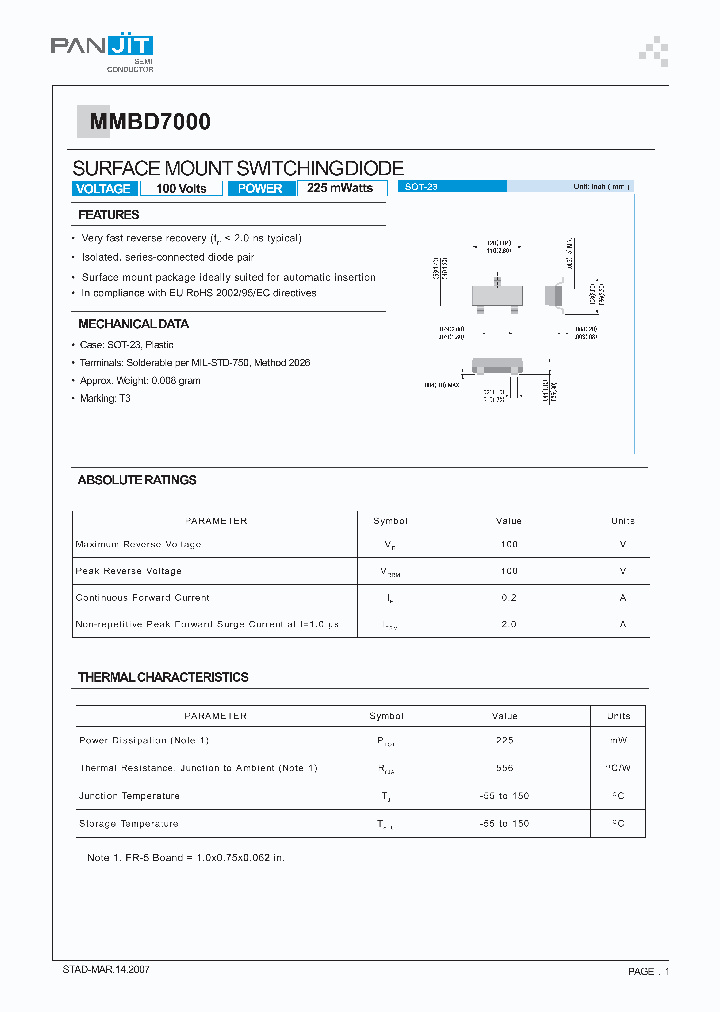 MMBD7000_4197799.PDF Datasheet