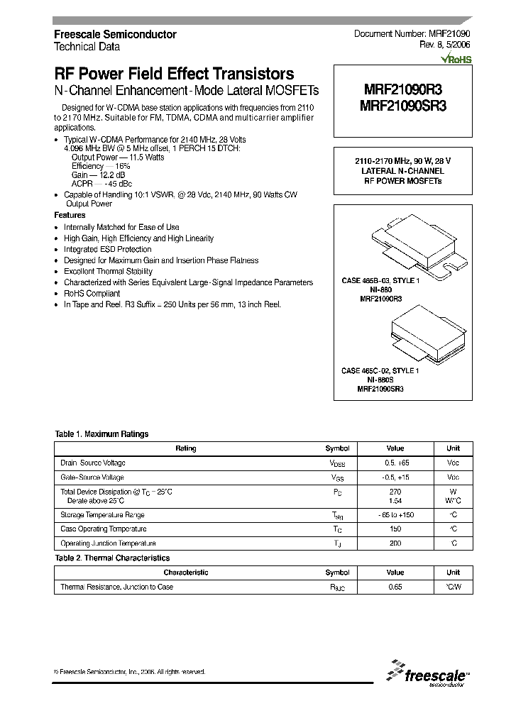 MRF21090_4256566.PDF Datasheet