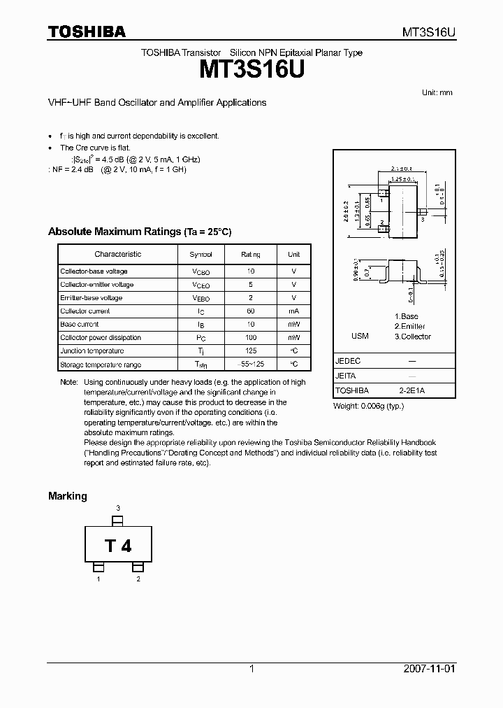 MT3S16U_4339394.PDF Datasheet