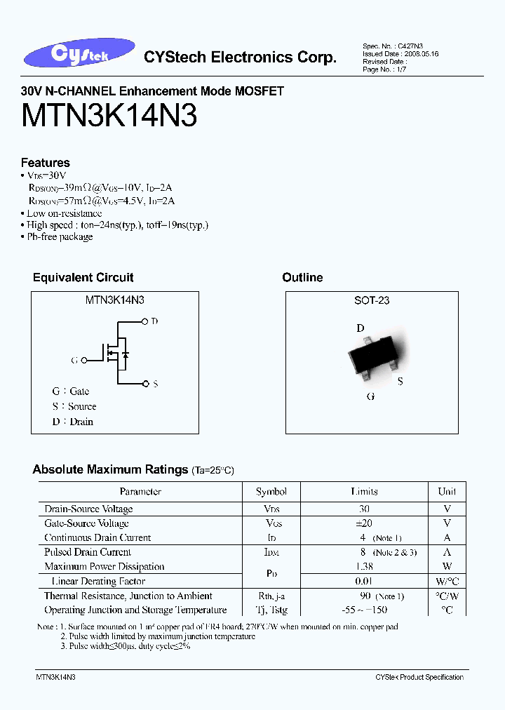 MTN3K14N3_4769857.PDF Datasheet