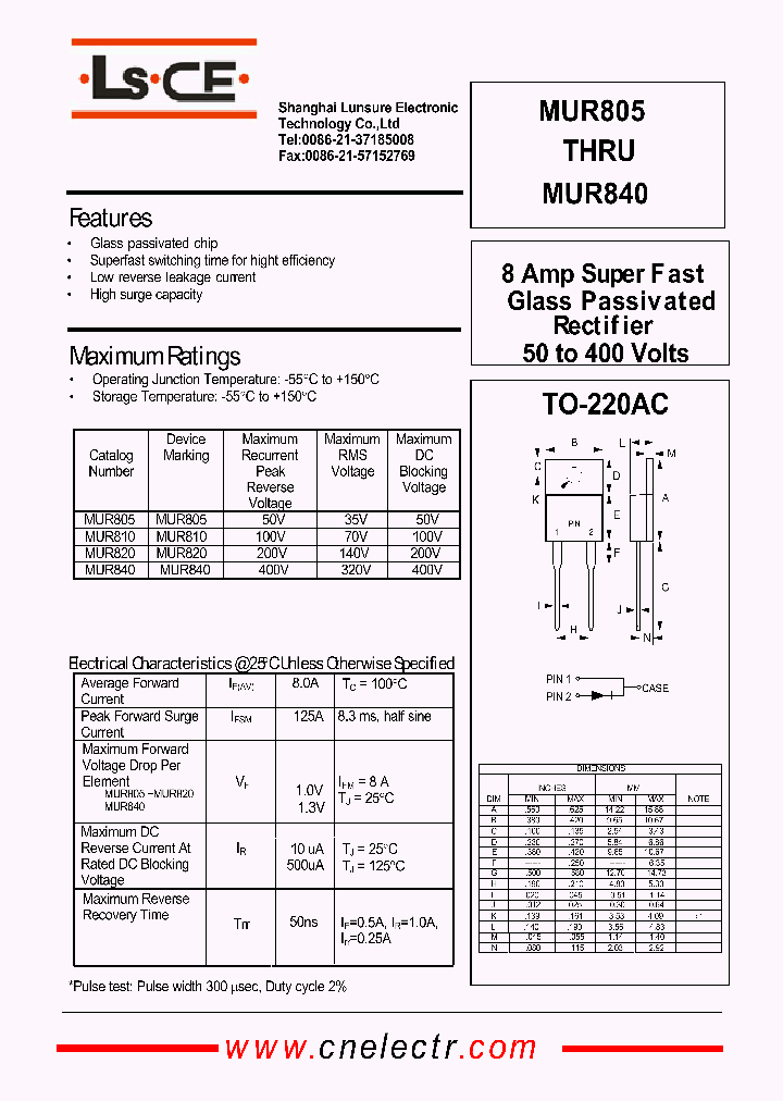 MUR805_4533854.PDF Datasheet