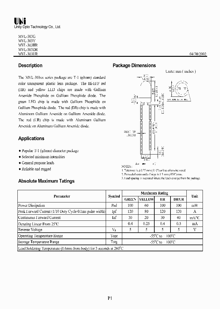 MVL-303DR_4779049.PDF Datasheet