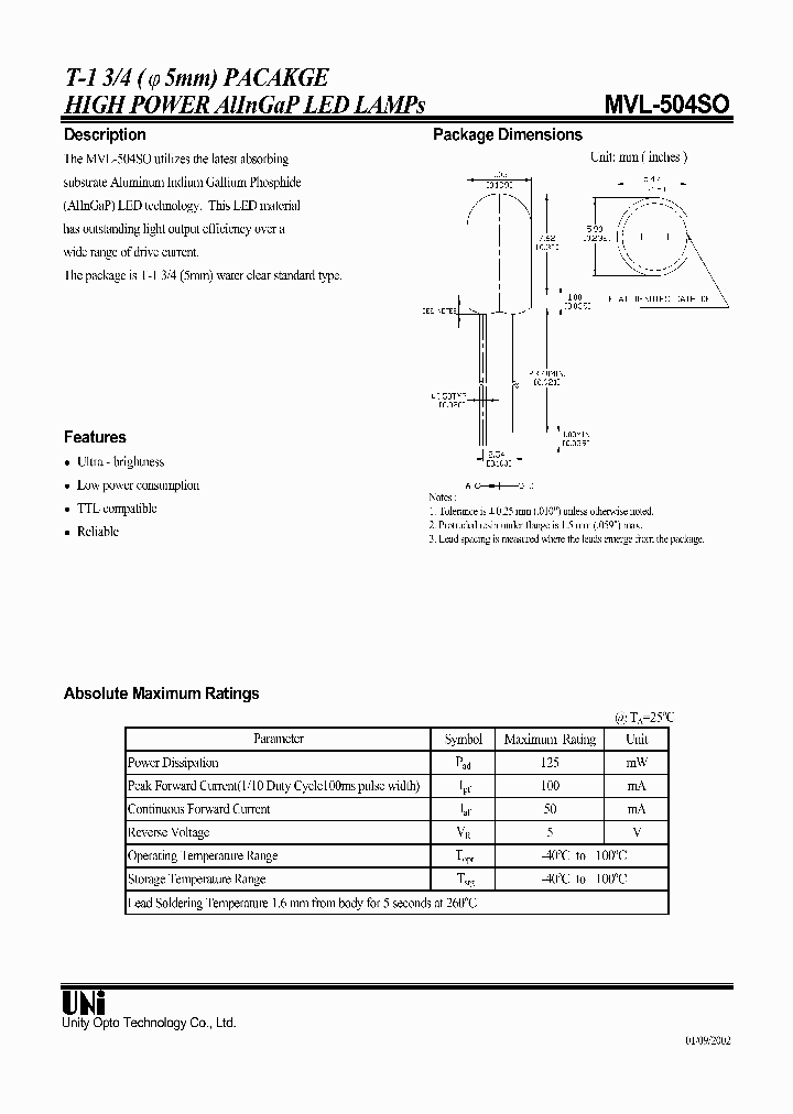 MVL-504SO_4695075.PDF Datasheet