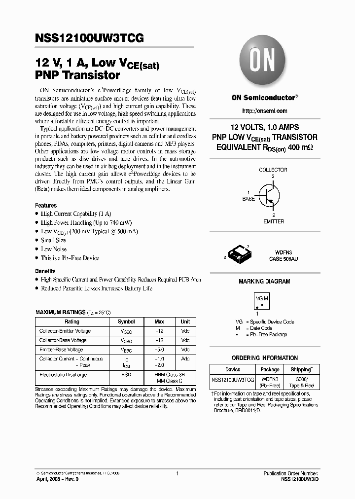 NSS12100UW3TCG_4666462.PDF Datasheet