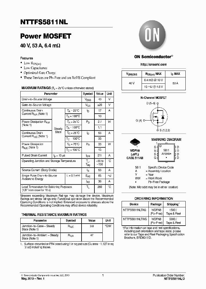 NTTFS5811NLTAG_4774393.PDF Datasheet