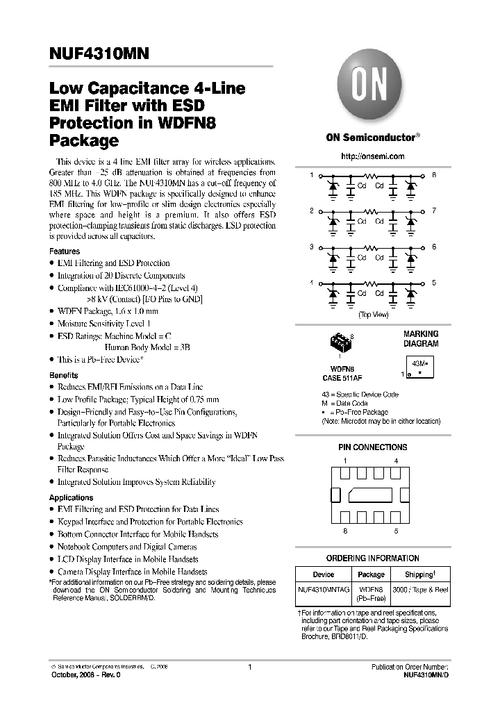 NUF4310MN_4706851.PDF Datasheet