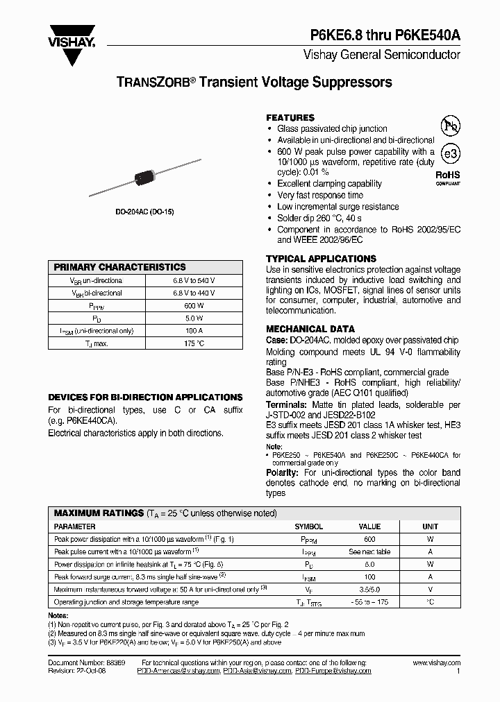 P6KE12_4551064.PDF Datasheet