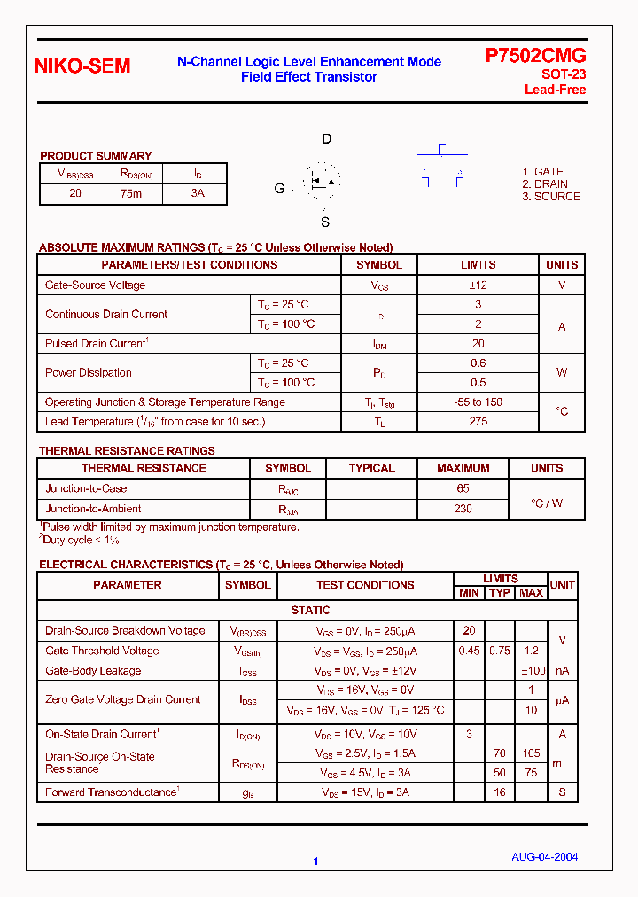 P7502CMG_4167972.PDF Datasheet