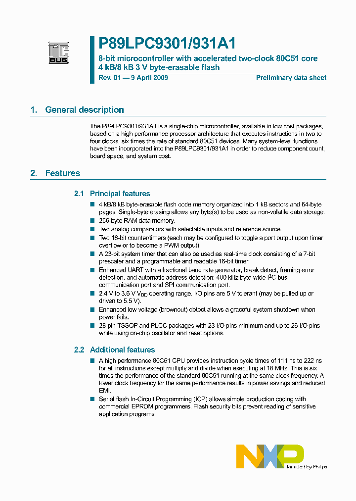 P89LPC931A1_4559286.PDF Datasheet