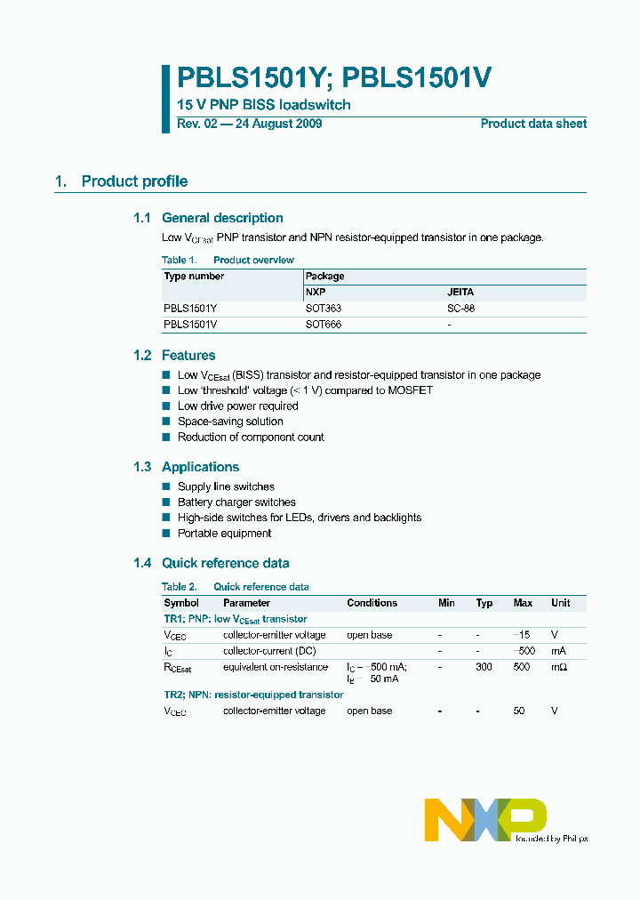 PBLS1501V_4651972.PDF Datasheet