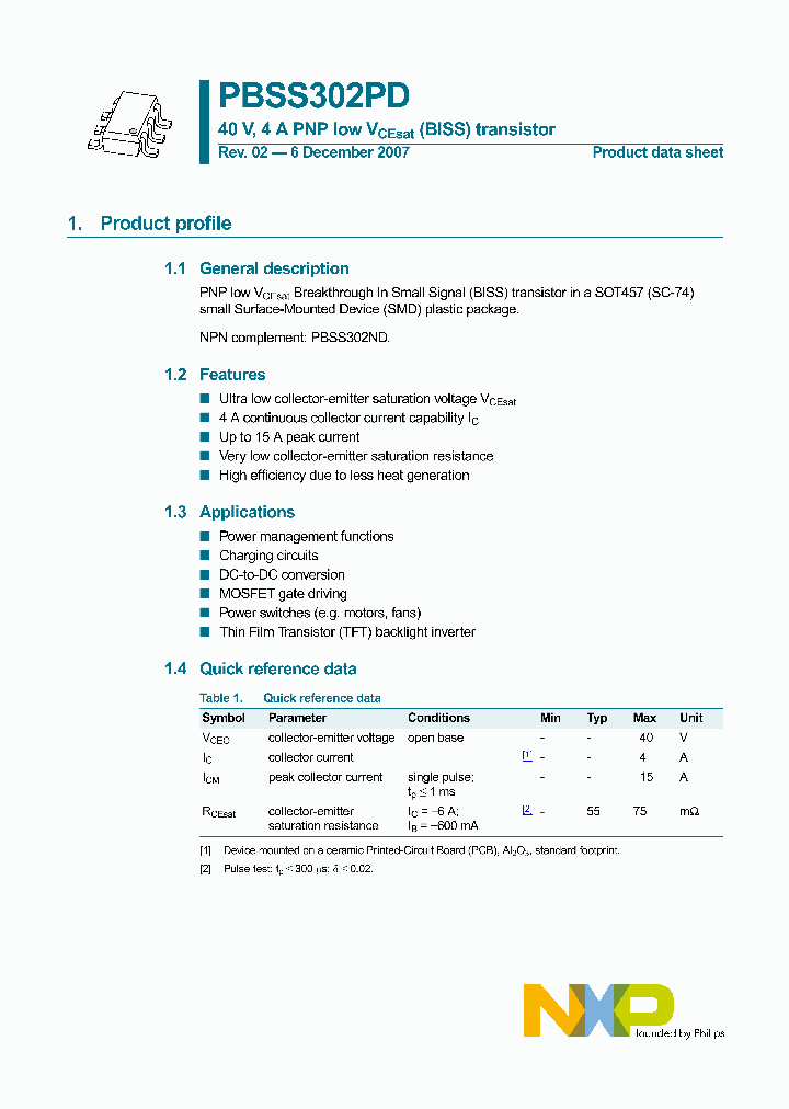 PBSS302PD_4555285.PDF Datasheet