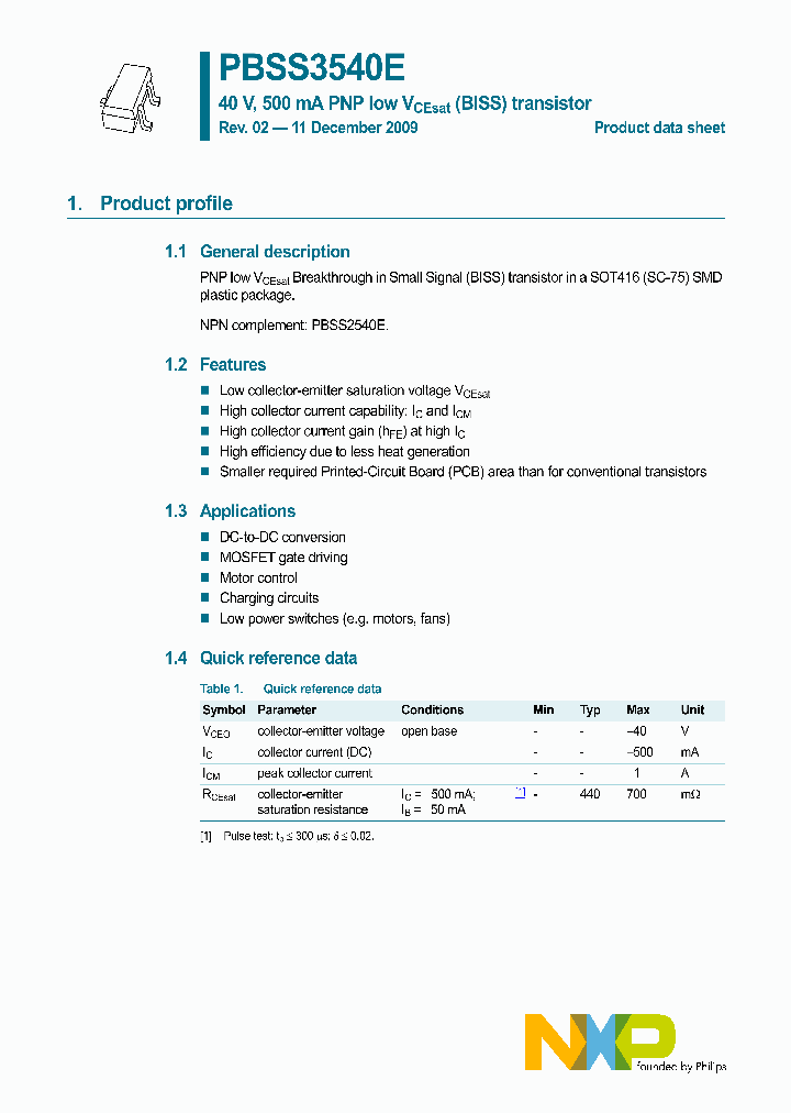 PBSS3540E_4532570.PDF Datasheet