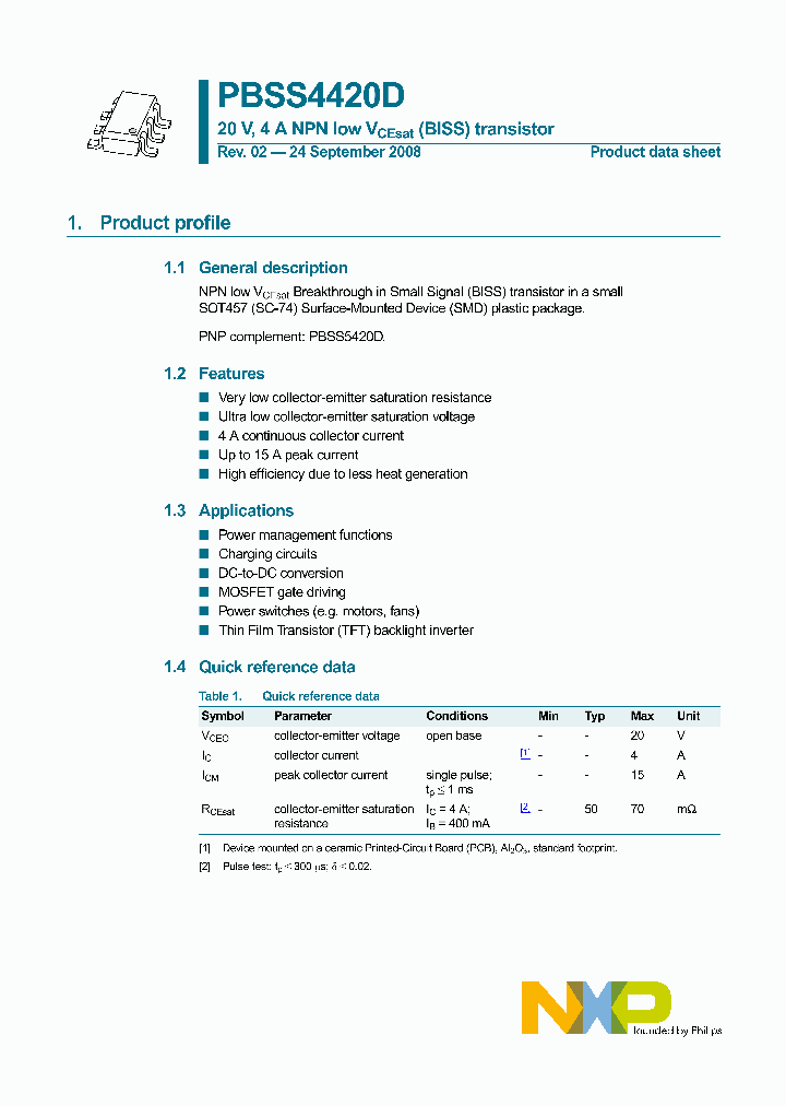 PBSS4420D_4307804.PDF Datasheet