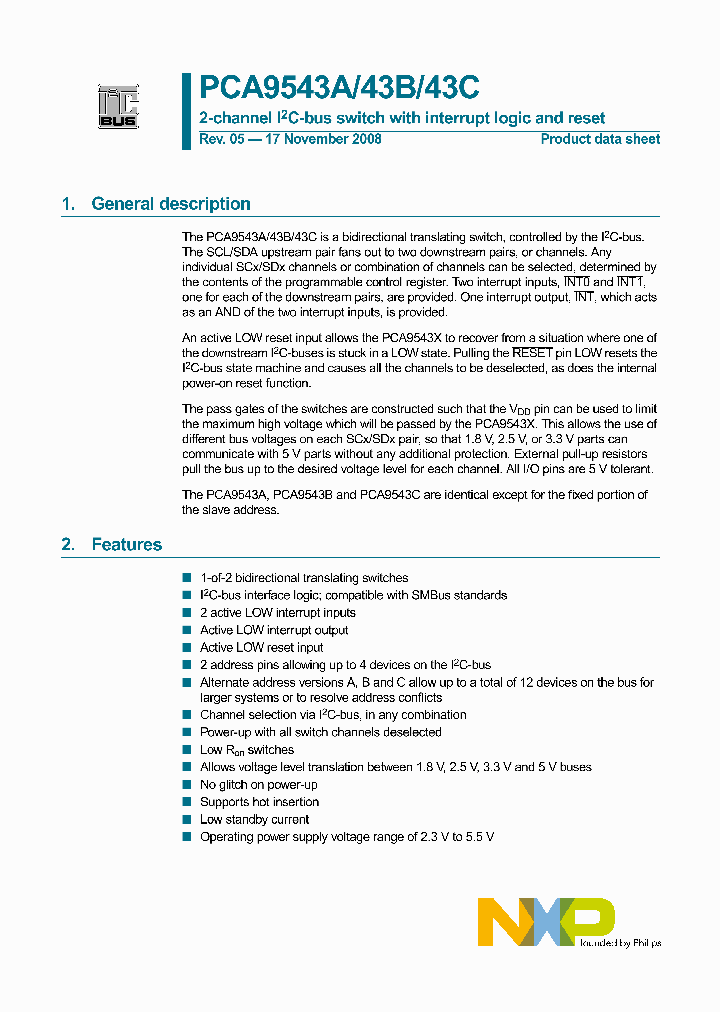 PCA9543A_4451743.PDF Datasheet