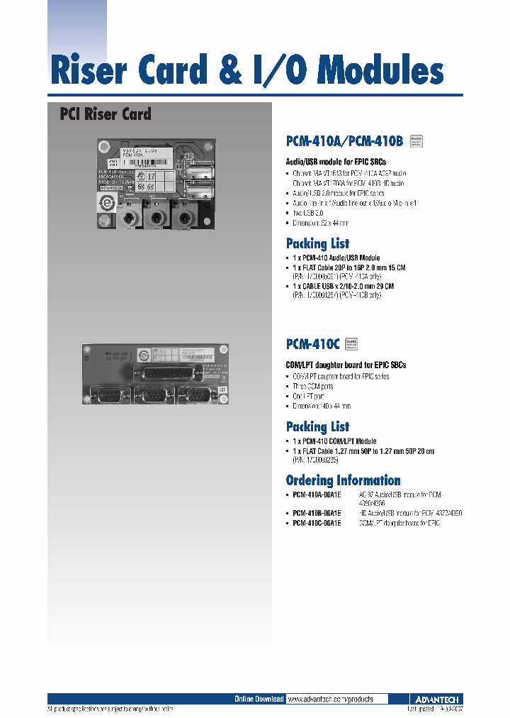 PCM-410B-00A1E_4661381.PDF Datasheet